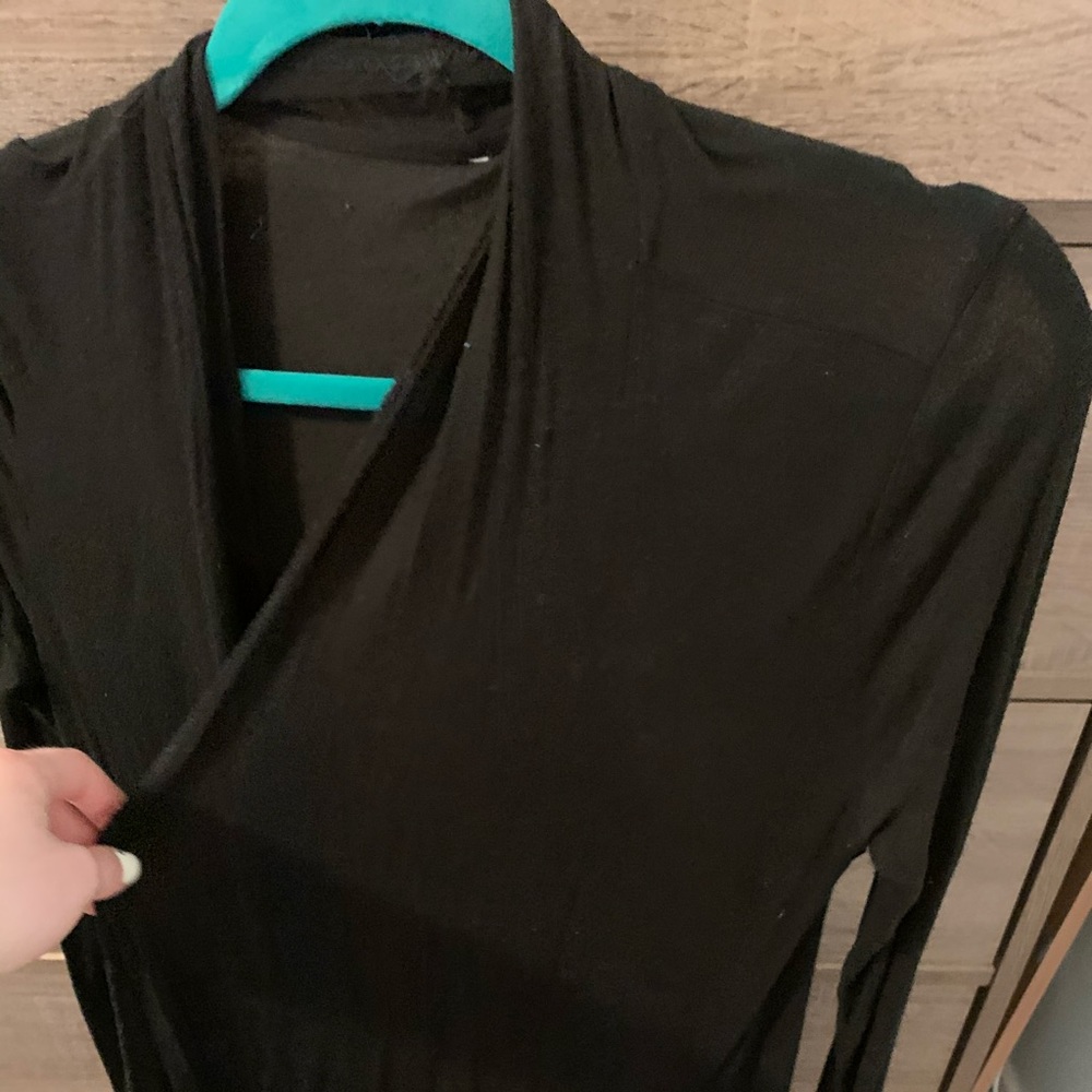 Black cardigan
